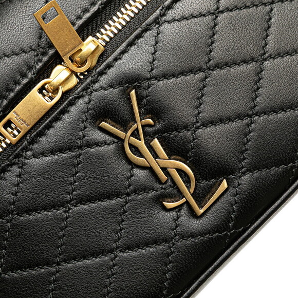 Saint Laurent Gaby Vanity Bag Shoulder Black Leather - Picture 4 of 9